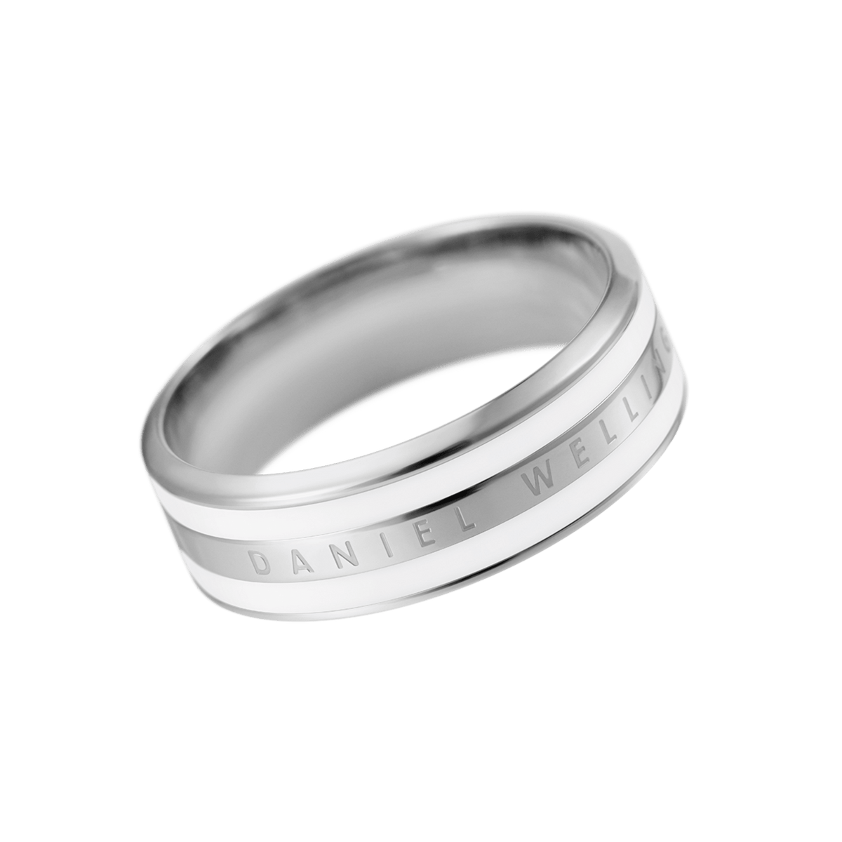 Emalie Ring 白色x銀色戒指