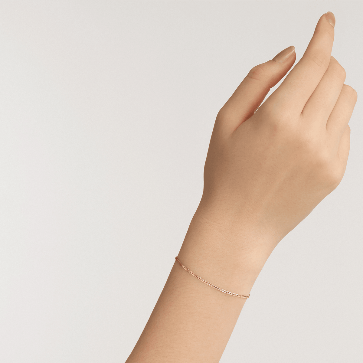 Flat Chain Bracelet Rose Gold