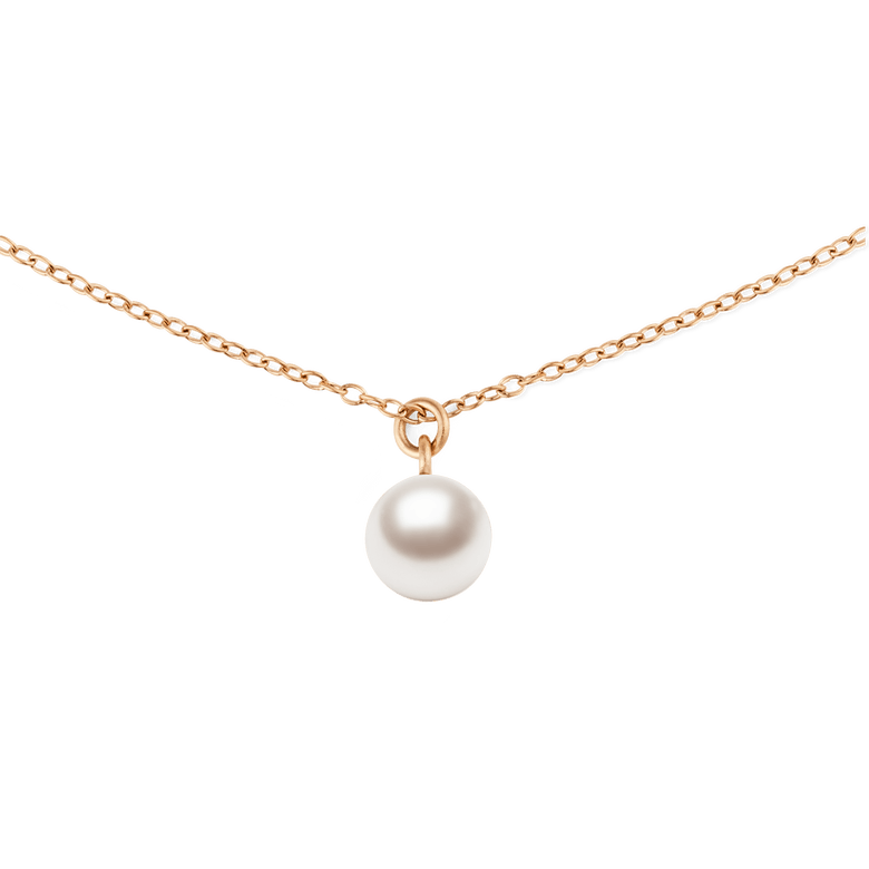 Pearl 玫瑰金珍珠項鍊
