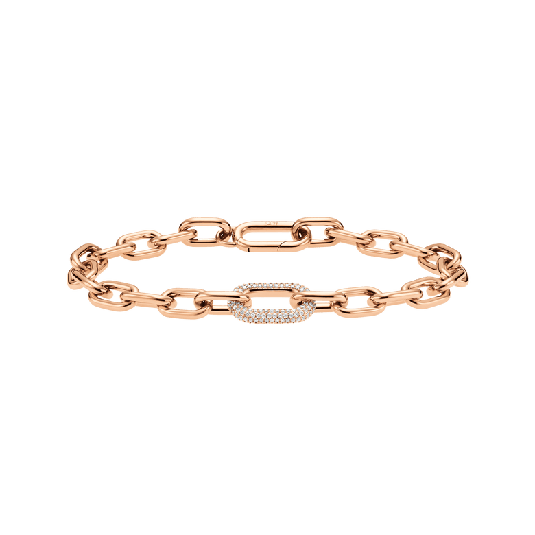 Crystal Link 玫瑰金手鍊