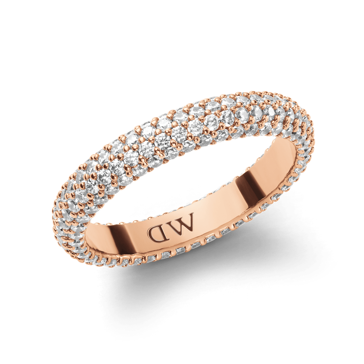 Pavé Crystal 玫瑰金戒指