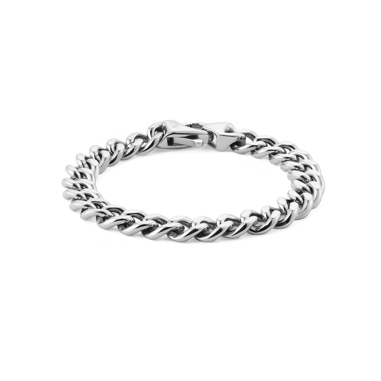 Ellipse Cuban Chain古巴鍊銀色手鍊