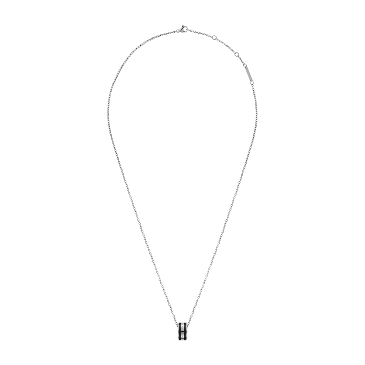 Emalie Necklace 黑色x銀色項鍊