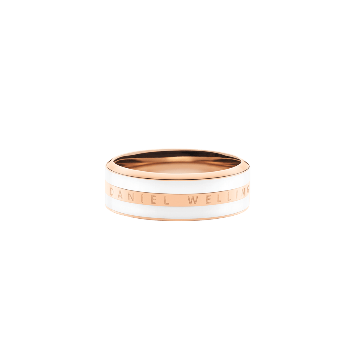 Emalie Ring 白色x玫瑰金戒指