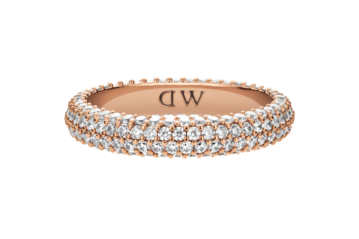 Pavé Crystal 玫瑰金戒指