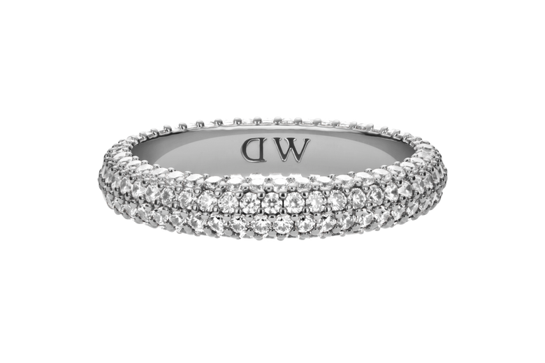 Pavé Crystal Ring Silver