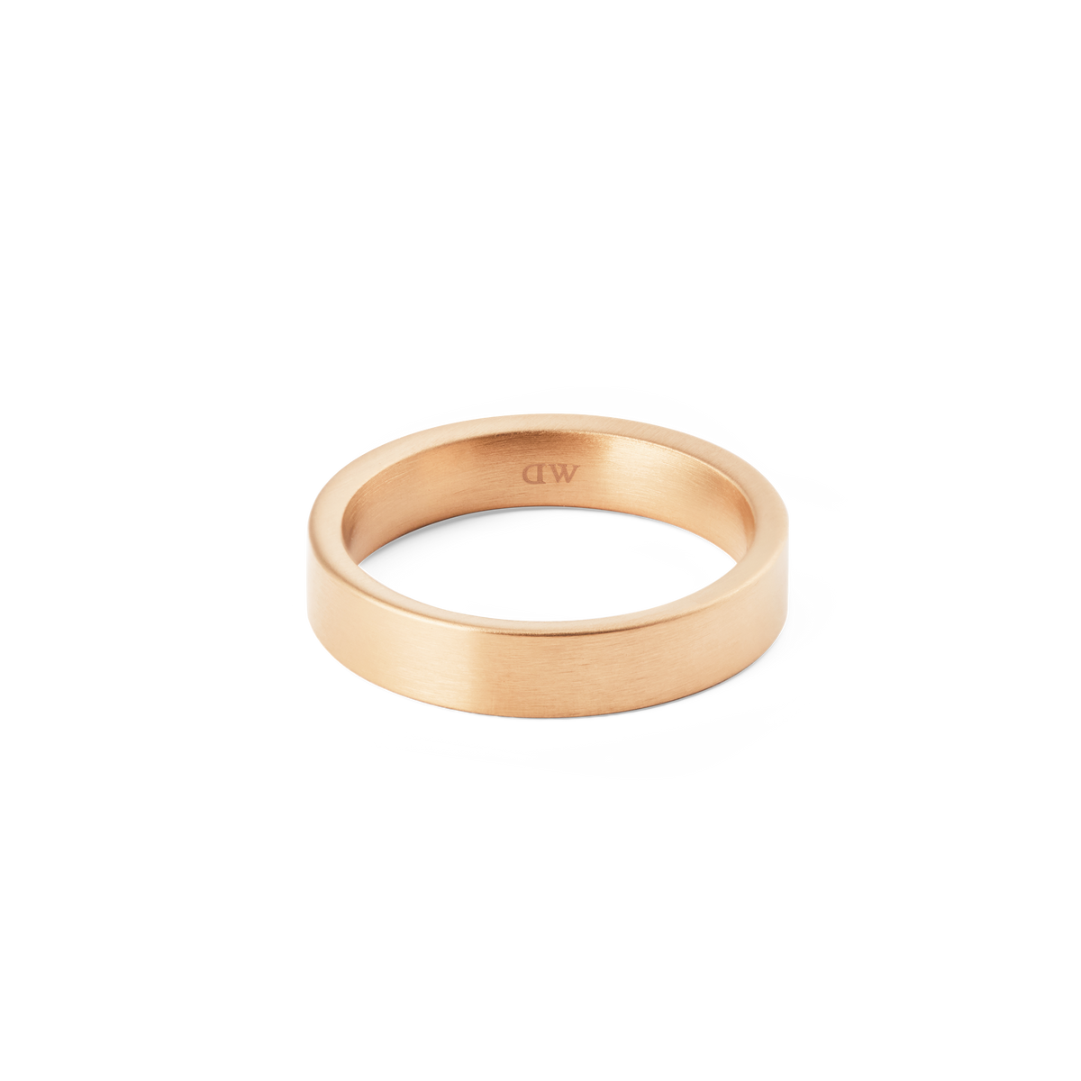 Line 4.5mm 玫瑰金色拉絲戒指