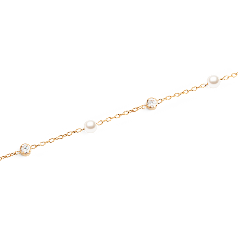 Pearl 玫瑰金珍珠手鍊