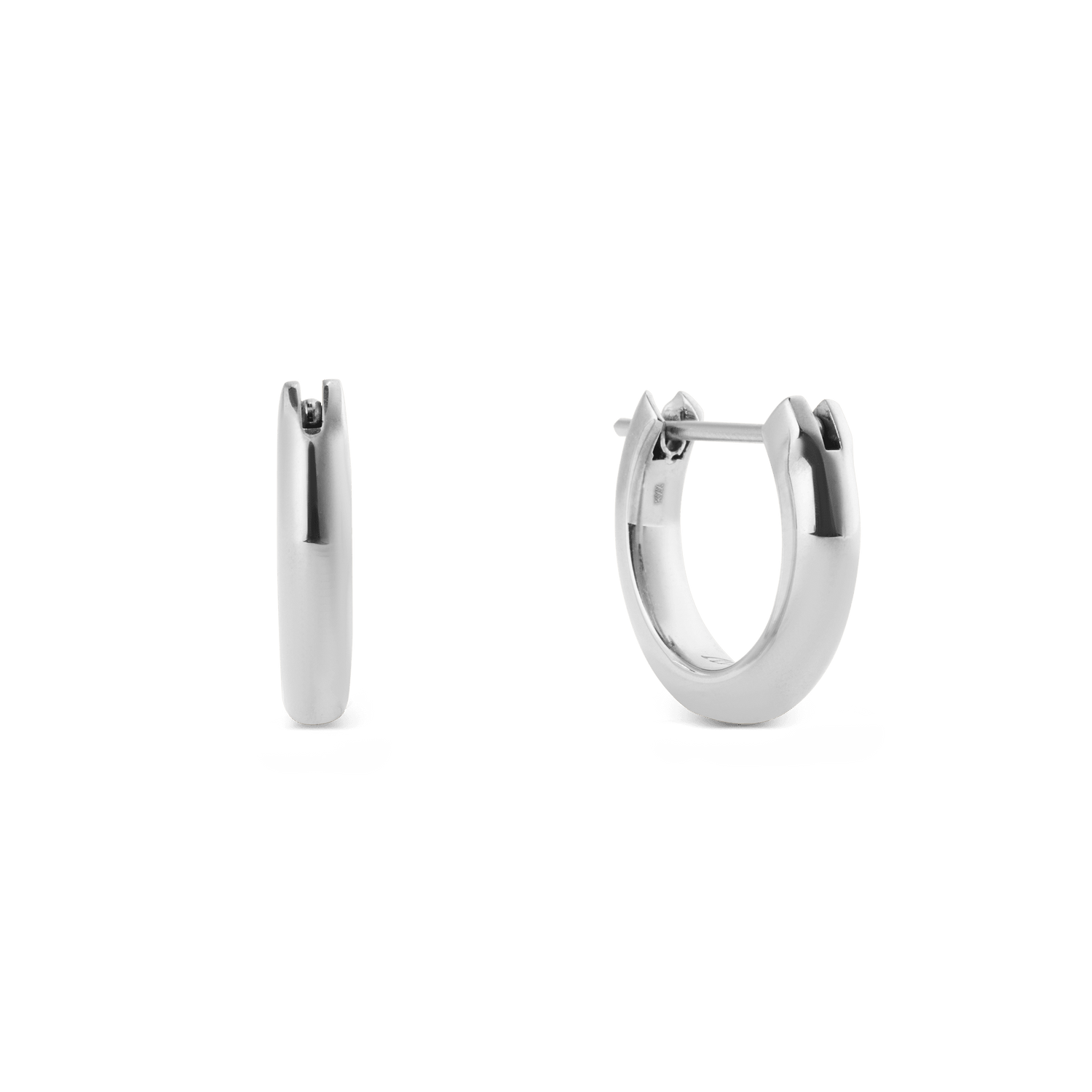 Arch 9mm 銀色弧形耳環