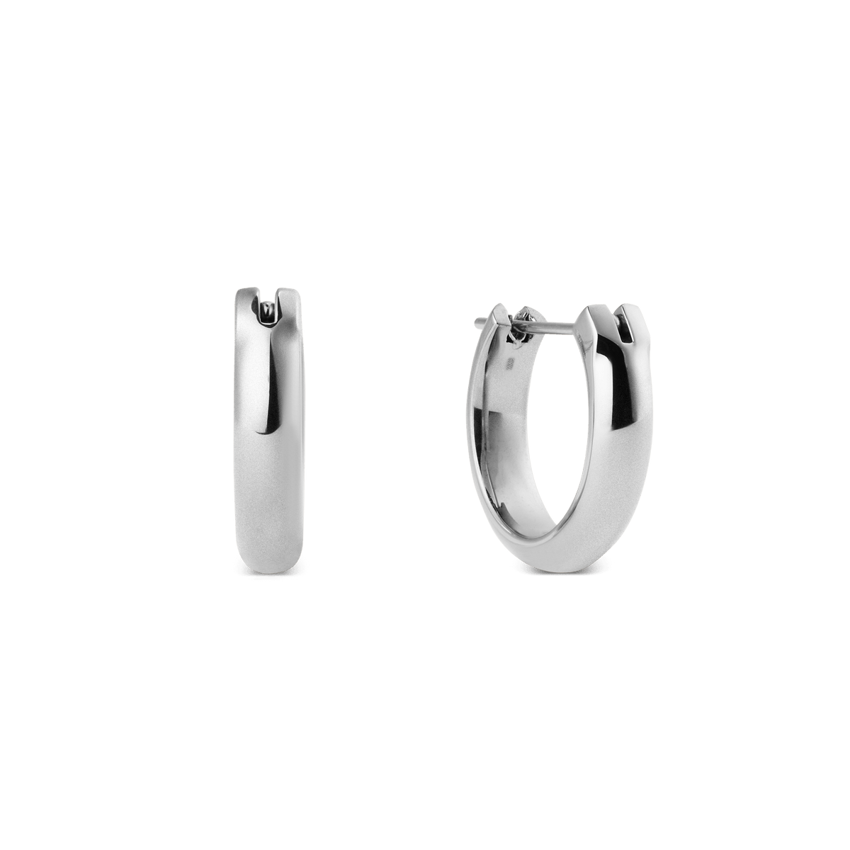 Arch 12mm 銀色弧形耳環