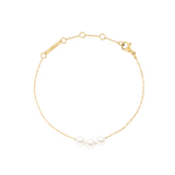Pearl Trio 施華洛世奇玻璃珍珠金色手鍊