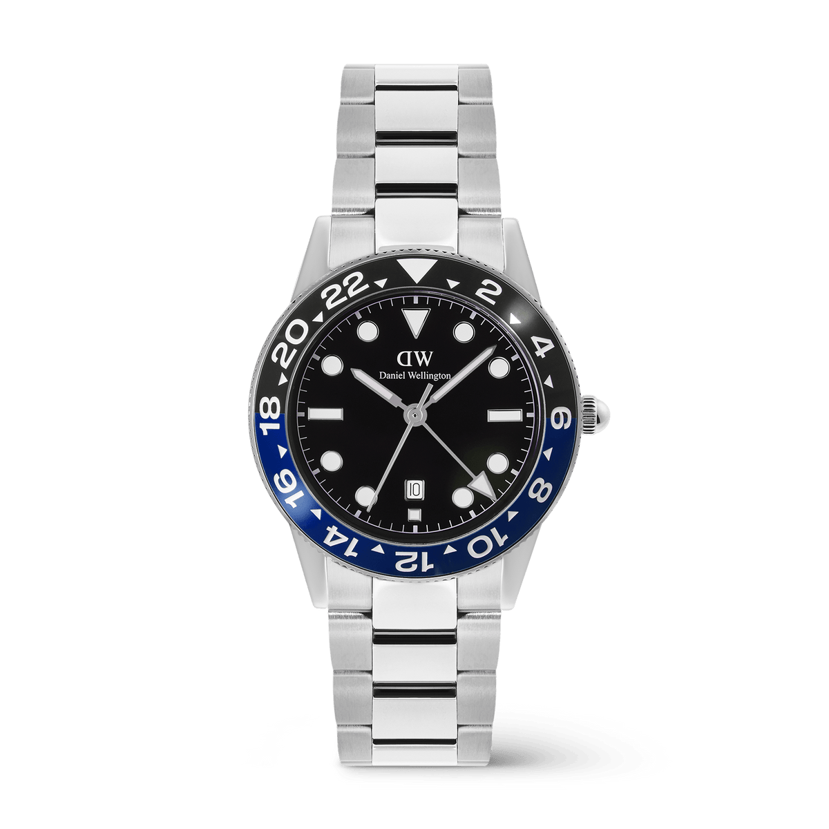 Iconic GMT 黑藍撞色陶瓷錶圈不鏽鋼手錶