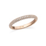 Pavé Ring 環鑽玫瑰金戒指(3 mm)