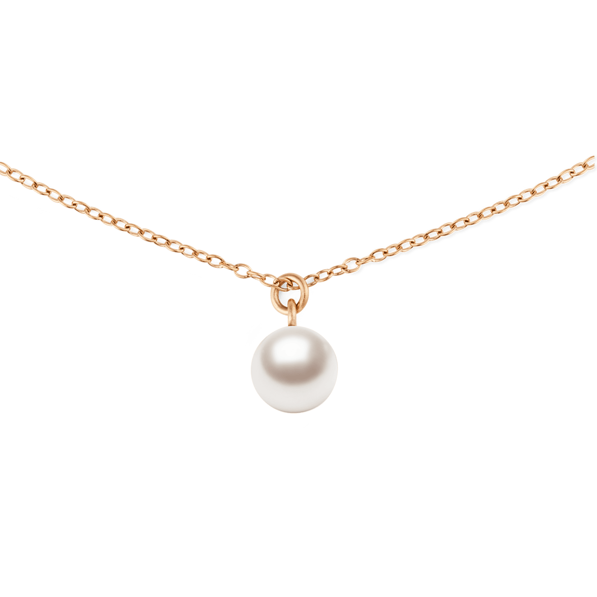 Pearl 玫瑰金珍珠項鍊