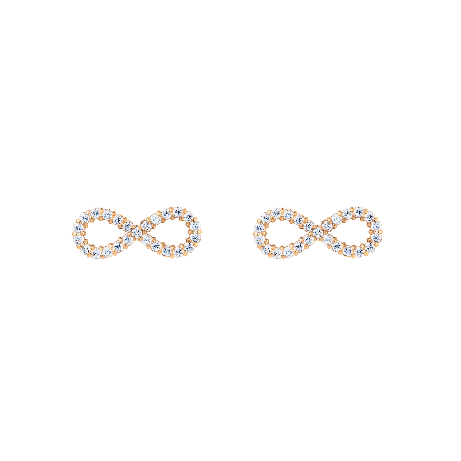 Mirelle Infinity 玫瑰金耳環