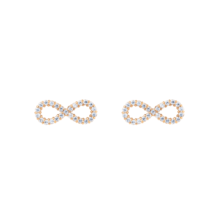 Mirelle Infinity 玫瑰金耳環