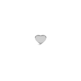 Micro Heart 心型銀色單耳耳環
