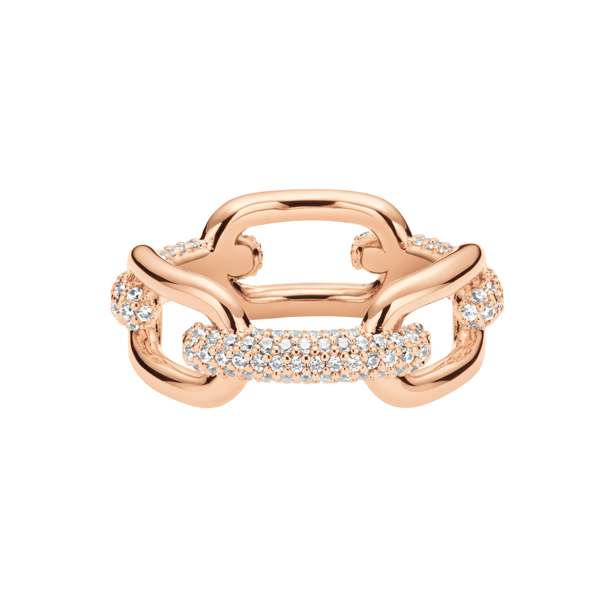 Crystal Link 玫瑰金戒指