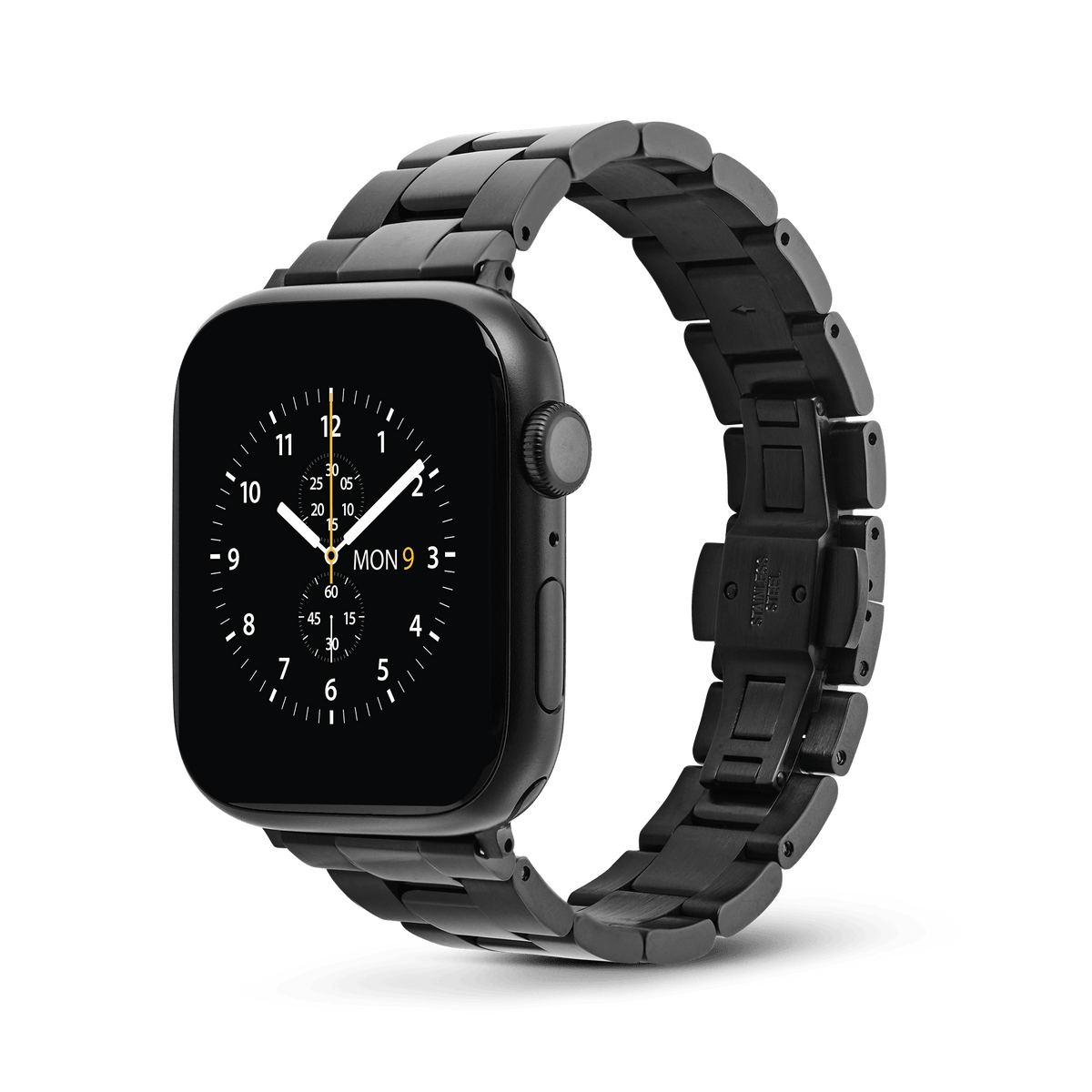 Iconic Link 智慧型手錶瑪瑙黑不鏽鋼錶帶