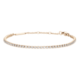 Classic Tennis 玫瑰金手鍊