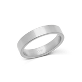 Line Ring Brushed Silver 4.5mm