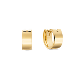 Line 5.5mm 拋光金色耳環