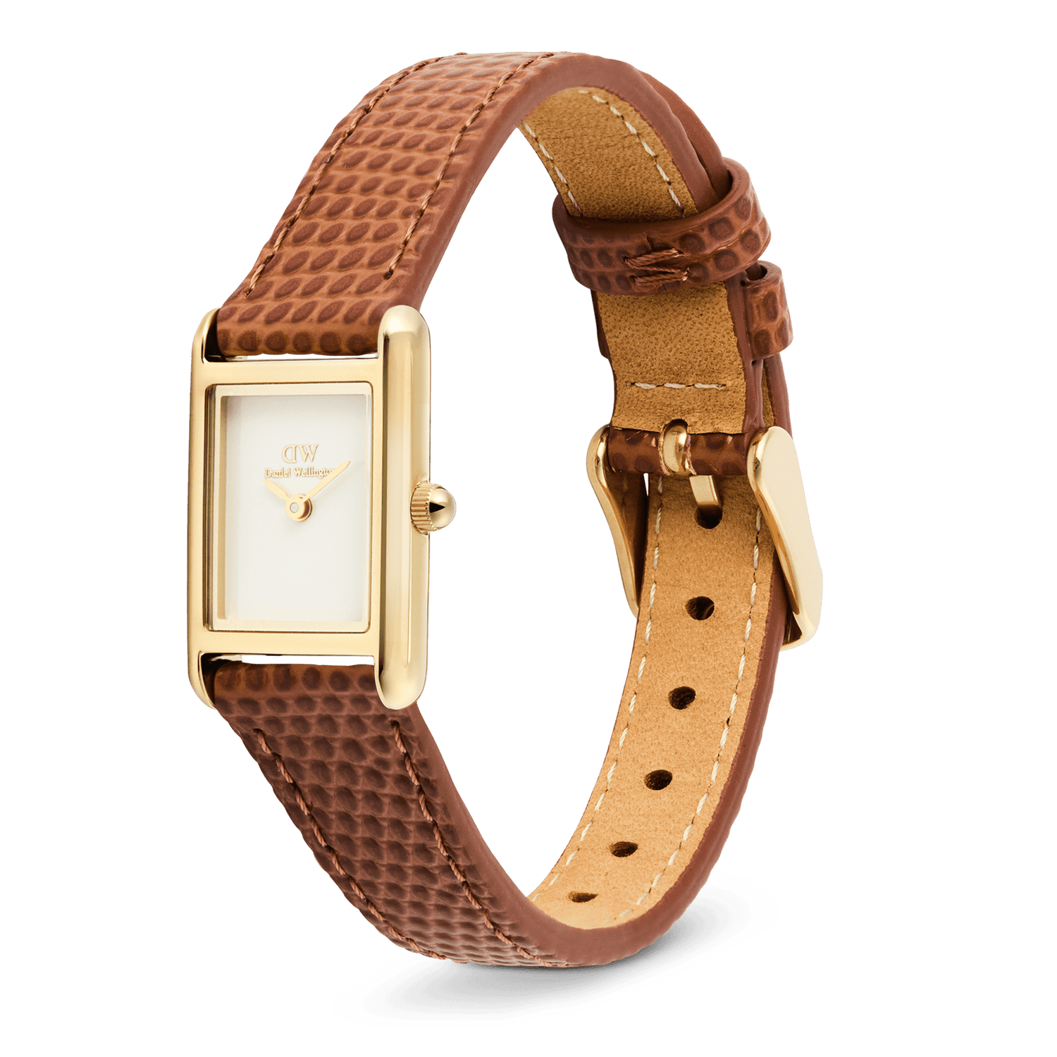 Bound Mini Light Brown Lizard Gold