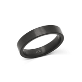 Line Ring 4.5mm 石墨灰拉絲戒指