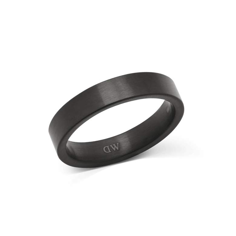 Line Ring 4.5mm 石墨灰拉絲戒指