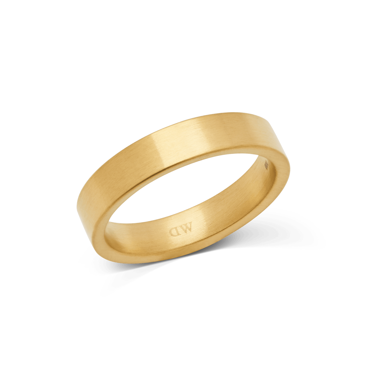 Line 4.5mm 金色拉絲戒指