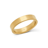 Line 4.5mm 金色拉絲戒指