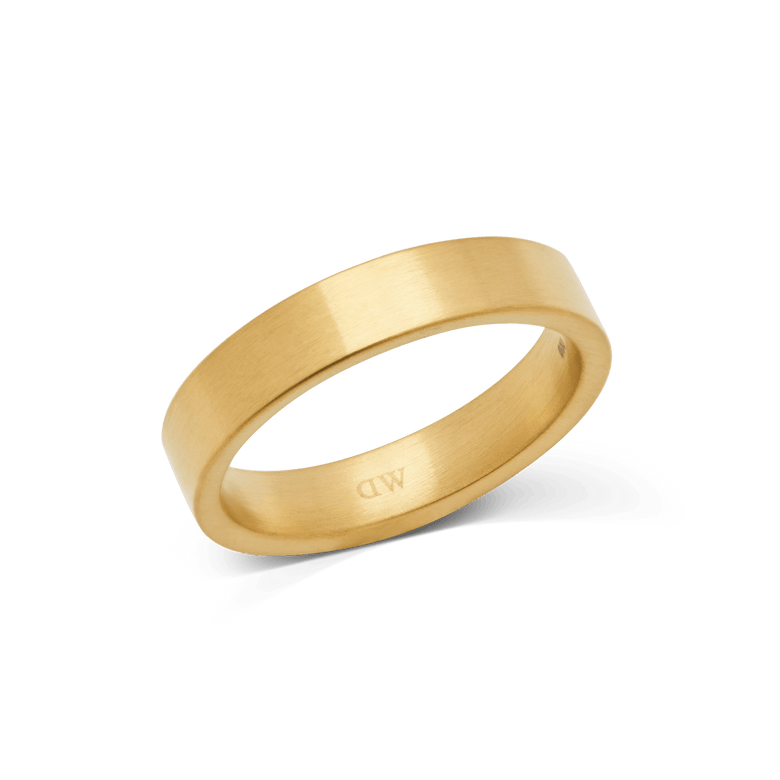 Line 4.5mm 金色拉絲戒指
