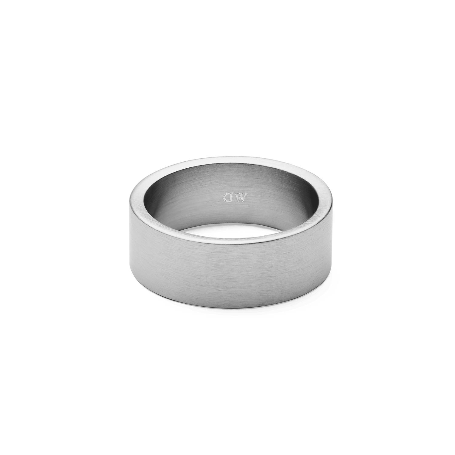 Line 8mm 拉絲銀色戒指