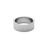 Line 8mm 拉絲銀色戒指