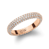 Pavé Crystal 玫瑰金戒指
