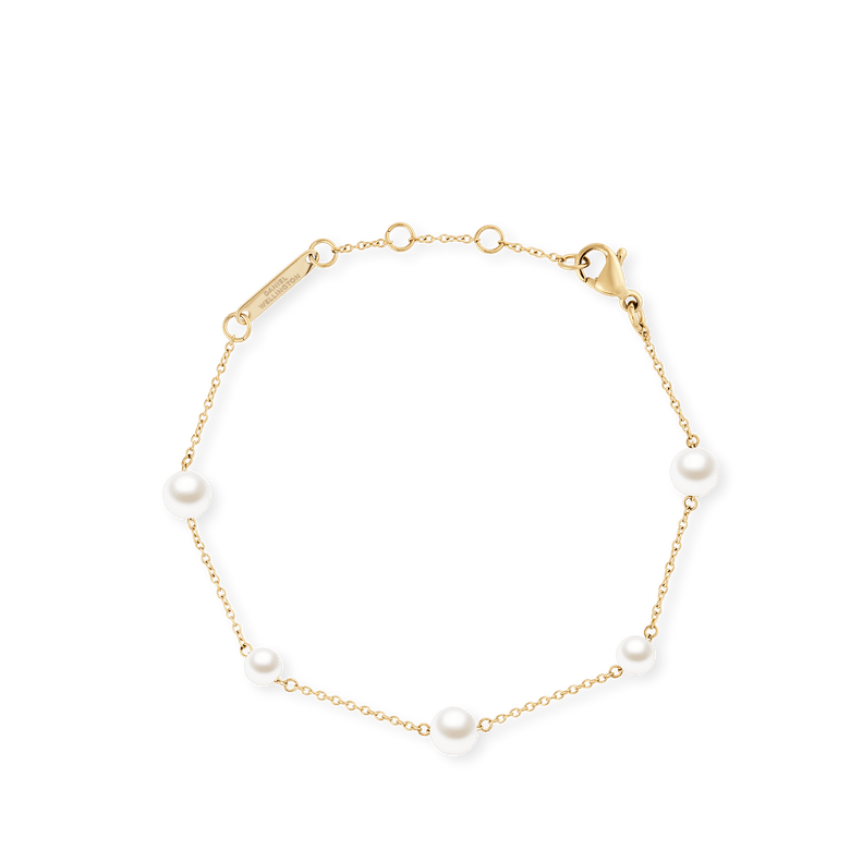 Pearl Step Bracelet Gold