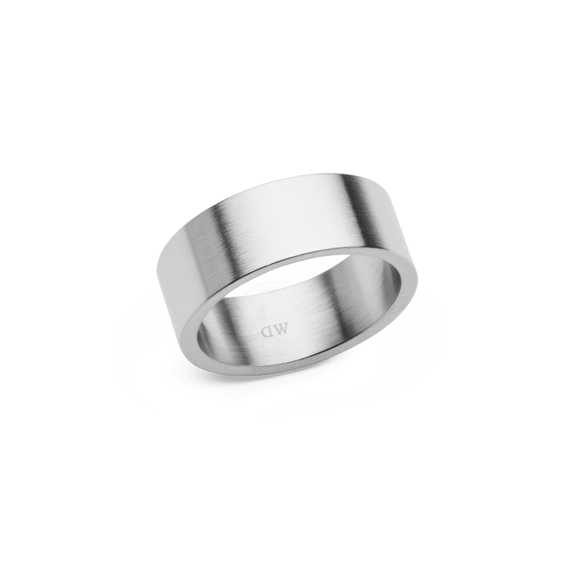 Line 8mm 拉絲銀色戒指