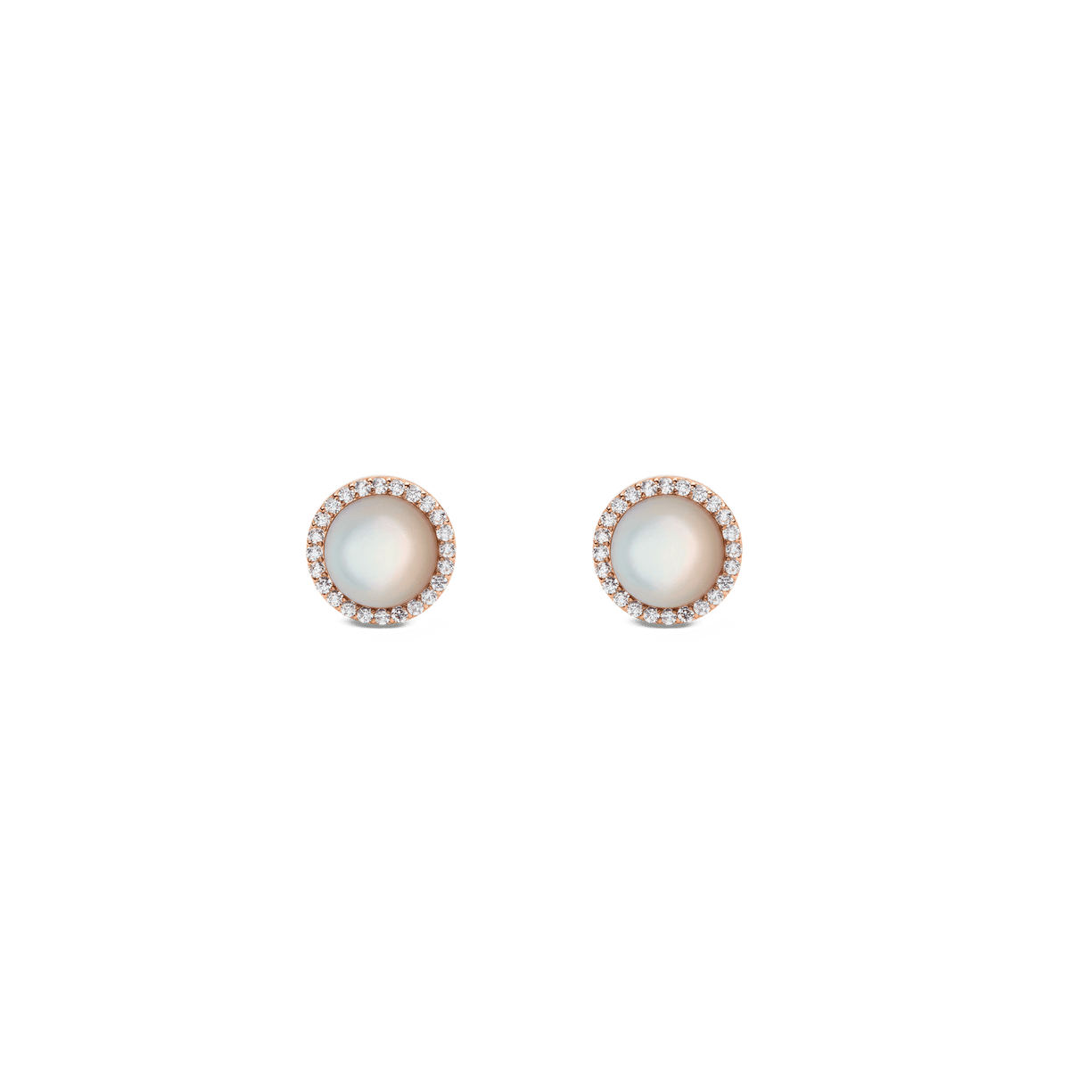 Audrey Earring 珍珠母貝玫瑰金耳環