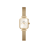 Quadro Mini 金色方形米蘭帶手錶