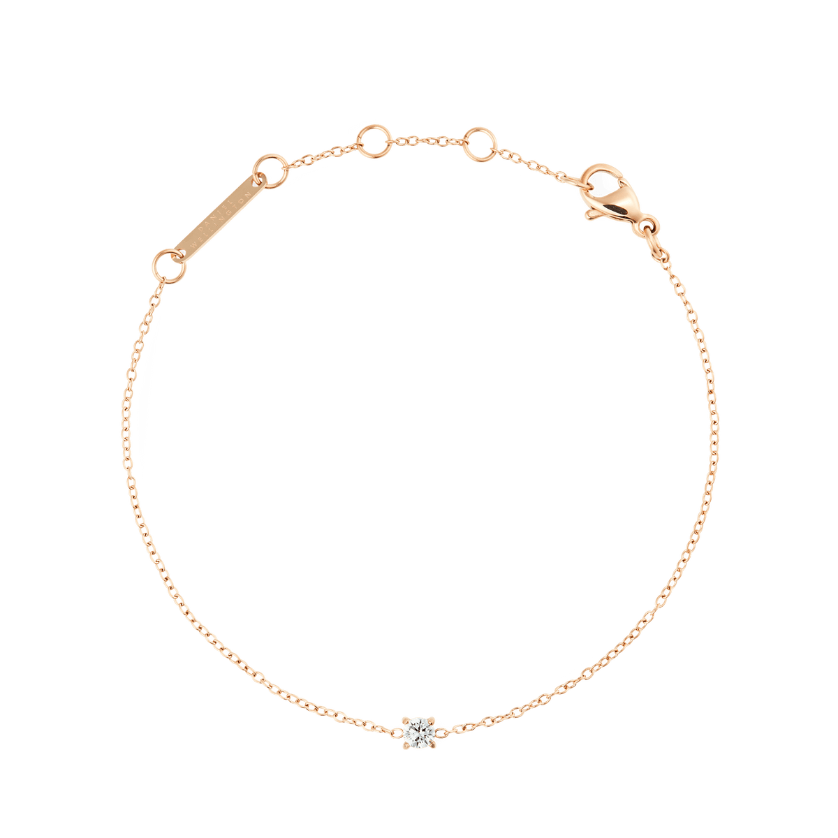 Mirelle Solitaire 玫瑰金單鑽手鍊