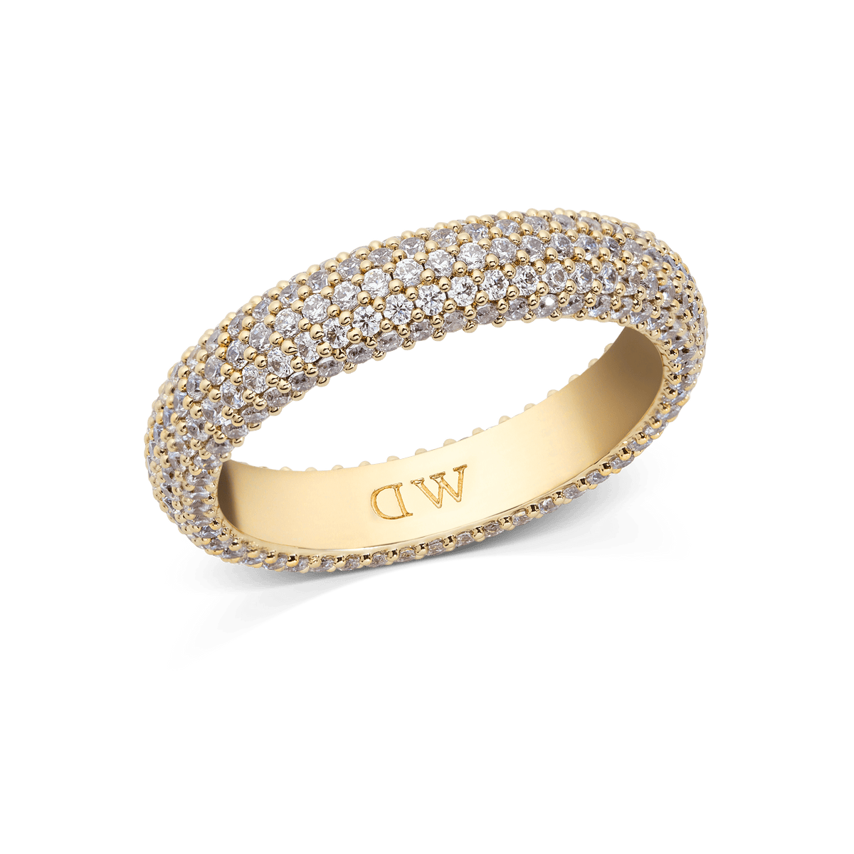 Pavé Ring 環鑽金色戒指(5 mm)