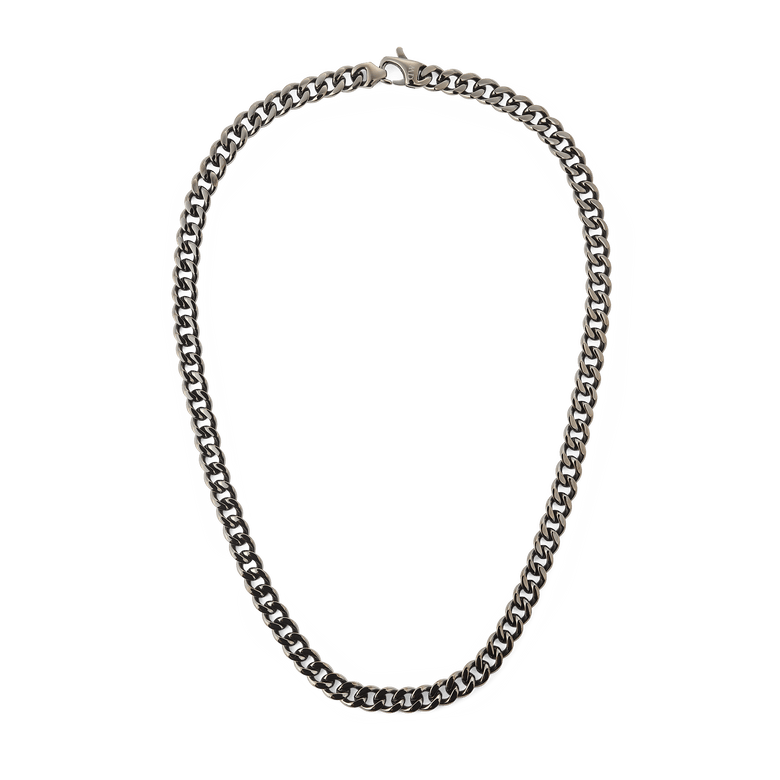 Ellipse Cuban Chain古巴鍊灰色項鍊