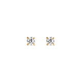 Mirelle Solitaire 金色單鑽耳環