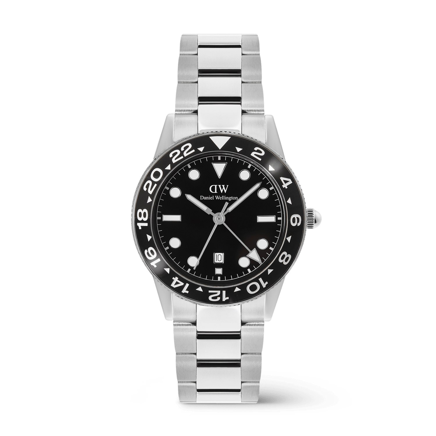 Iconic GMT 黑陶瓷錶圈不鏽鋼手錶