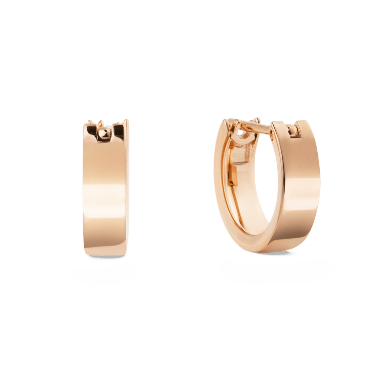 Line 3.5mm 玫瑰金拋光耳環