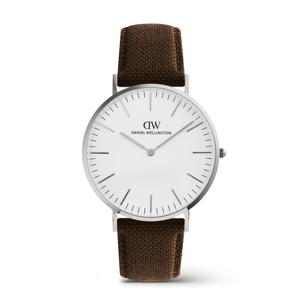 Classic Brown Canvas Silver