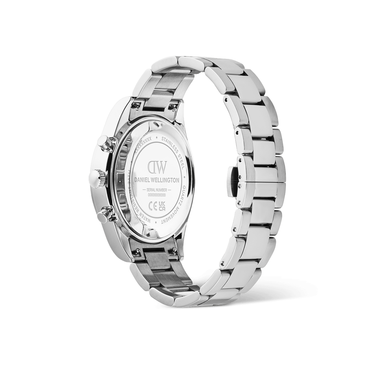 Iconic Tachymeter 三珠鍊帶三眼計時黑色手錶