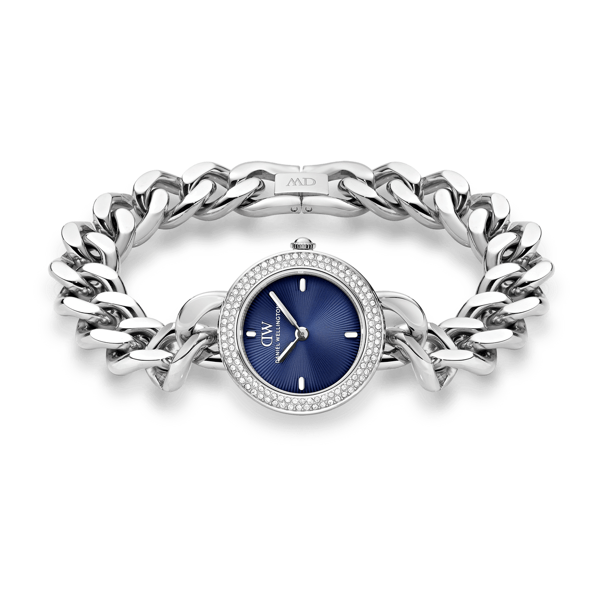 Ellips Watch Blue Crystal Silver