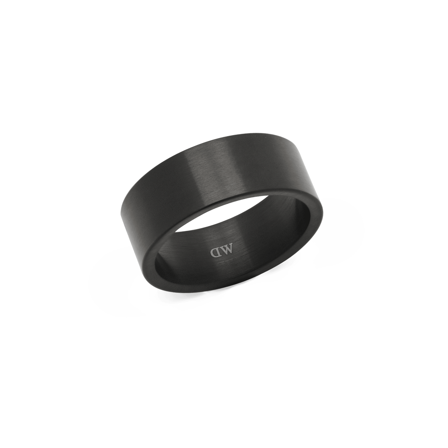 Line 8mm 拉絲石墨灰戒指