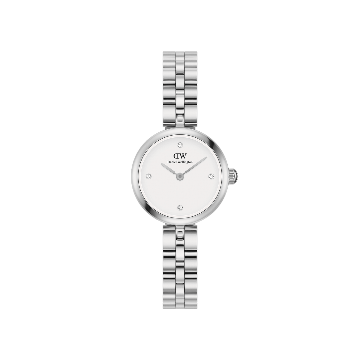 Elan Lumine 晶鑽銀色不鏽鋼鍊帶手錶